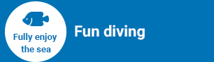 Fully enjoy sea. Fun diving