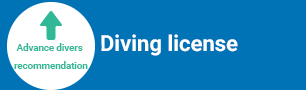 Advance divers recommendation. Diving license